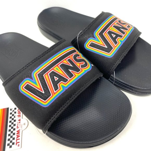 🔥HOT SALE🔥VANS La Costa Slide Pride Black Sandals Men’s Size VN0A5HF5AN8 - Picture 3 of 8